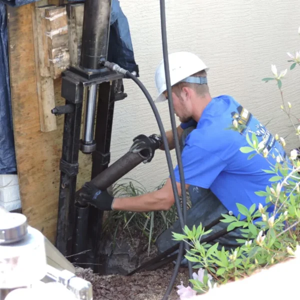 Sinkhole Titan on the job working a foundation repair