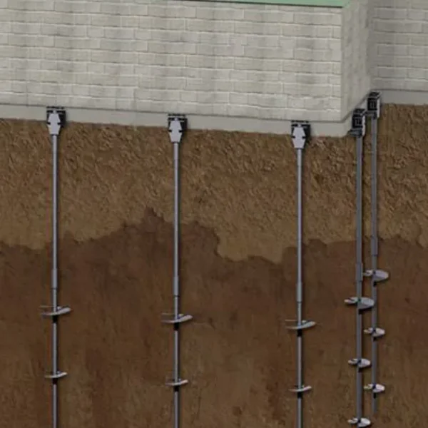 Helical foundation illustration
