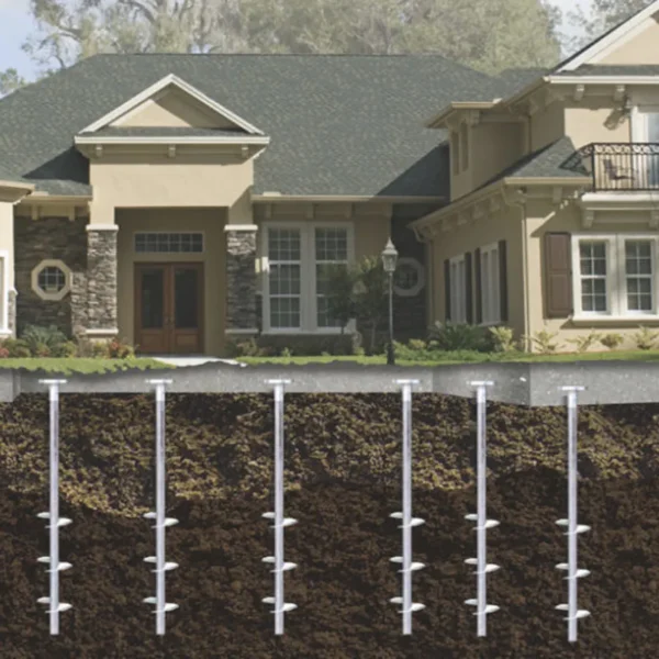 Helical foundation illustration